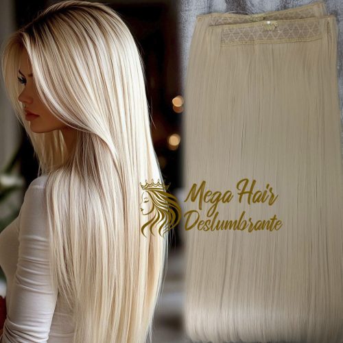 60 cm - 2 Telas - Fio Invisível Liso Loiro Manteiga